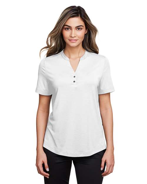 North End Women's JAQ Snap-Up Stretch Performance Polo NE100W