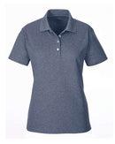 UltraClub Women's Heathered Pique Polo UC100W