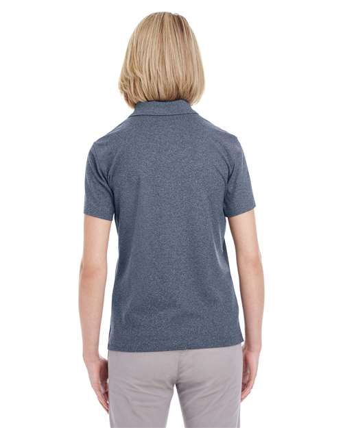 UltraClub Women's Heathered Pique Polo UC100W