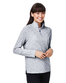 North End Women's Eclipse Jacquard Quarter-Zip Pullover NE415W