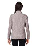 North End Women's Eclipse Jacquard Quarter-Zip Pullover NE415W
