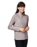 North End Women's Eclipse Jacquard Quarter-Zip Pullover NE415W