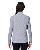 North End Women's Eclipse Jacquard Quarter-Zip Pullover NE415W