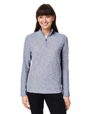 North End Women's Eclipse Jacquard Quarter-Zip Pullover NE415W
