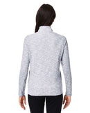 North End Women's Eclipse Jacquard Quarter-Zip Pullover NE415W