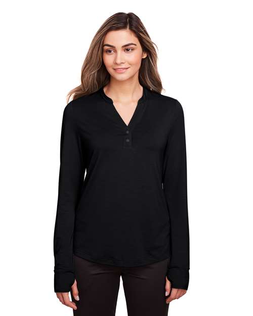 North End Women's JAQ Snap-Up Stretch Performance Pullover NE400W