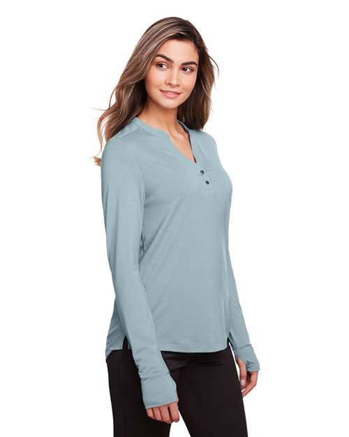 North End Women's JAQ Snap-Up Stretch Performance Pullover NE400W