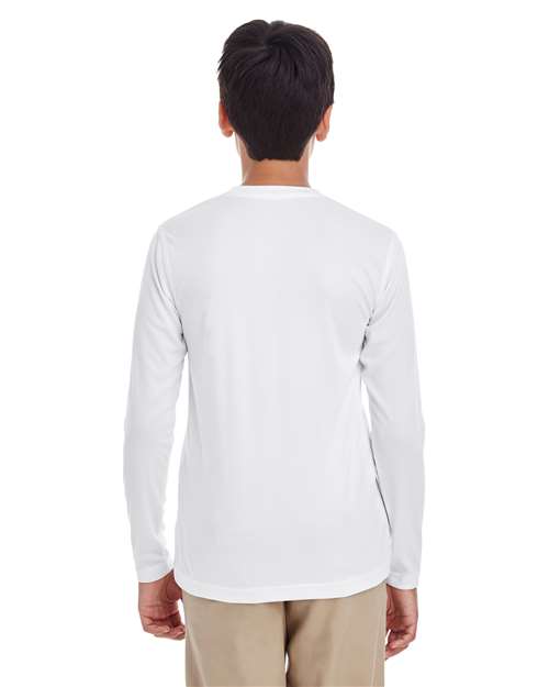 UltraClub Youth Cool & Dry Performance Long Sleeve Top 8622Y