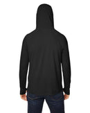 North End JAQ Stretch Performance Hooded Long Sleeve T-Shirt NE105