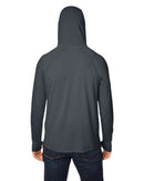 North End JAQ Stretch Performance Hooded Long Sleeve T-Shirt NE105