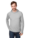 North End JAQ Stretch Performance Hooded Long Sleeve T-Shirt NE105