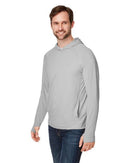 North End JAQ Stretch Performance Hooded Long Sleeve T-Shirt NE105