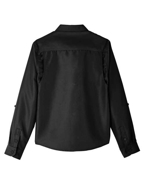 Harriton Women's Key West Long Sleeve Performance Staff Shirt M580LW