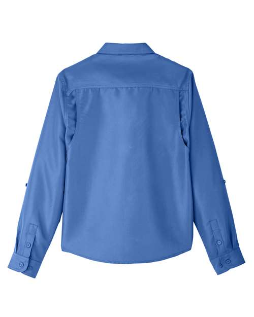 Harriton Women's Key West Long Sleeve Performance Staff Shirt M580LW