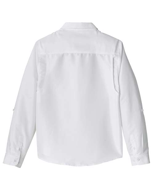 Harriton Women's Key West Long Sleeve Performance Staff Shirt M580LW