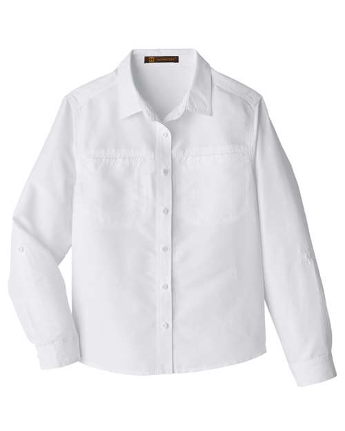 Harriton Women's Key West Long Sleeve Performance Staff Shirt M580LW