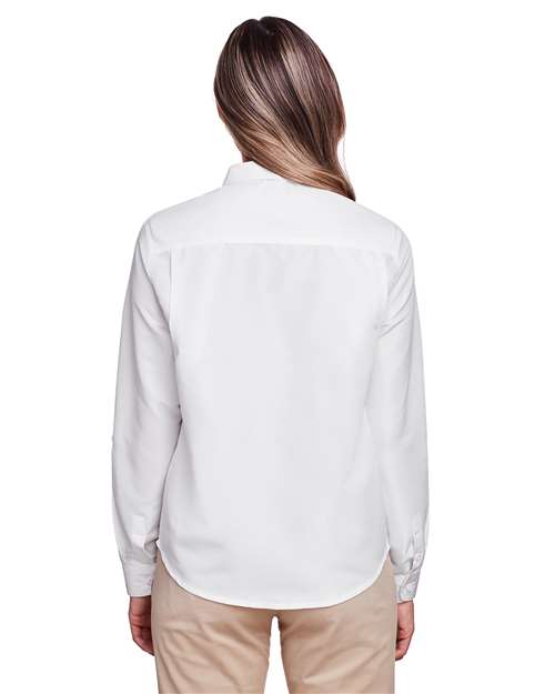 Harriton Women's Key West Long Sleeve Performance Staff Shirt M580LW