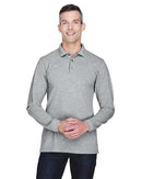 Harriton Easy Blend™ Long Sleeve Polo M265L