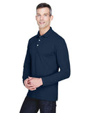 Harriton Easy Blend™ Long Sleeve Polo M265L