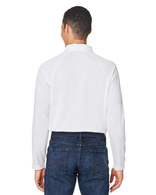 Harriton Charge Snag and Soil Protect Long Sleeve Polo M208L