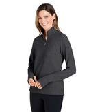 North End Women's Spirit Textured Quarter-Zip Pullover NE725W