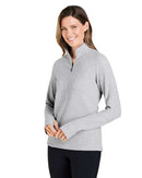 North End Women's Spirit Textured Quarter-Zip Pullover NE725W