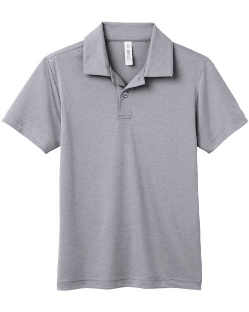 Team 365 Youth Zone Sonic Heather Performance Polo TT51HY