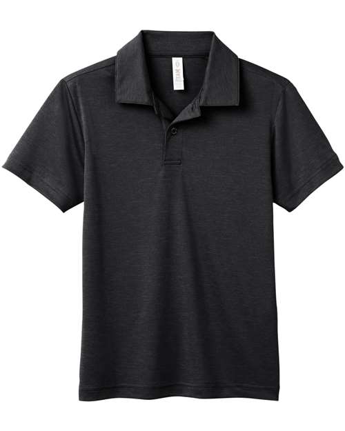 Team 365 Youth Zone Sonic Heather Performance Polo TT51HY