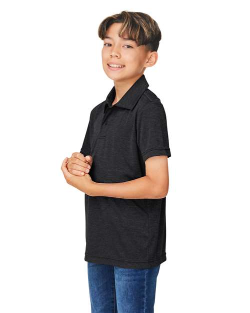 Team 365 Youth Zone Sonic Heather Performance Polo TT51HY