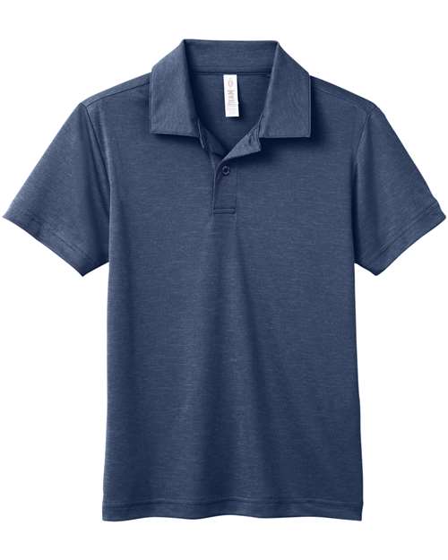Team 365 Youth Zone Sonic Heather Performance Polo TT51HY