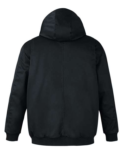 Harriton Tall ClimaBloc® Heavyweight Hooded Full-Zip Jacket M722T