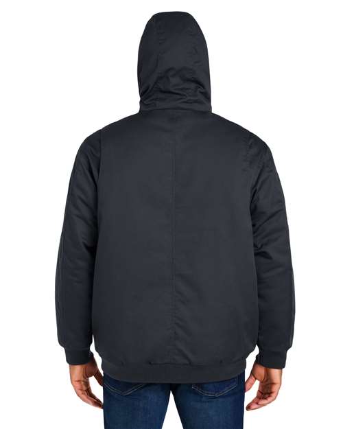 Harriton Tall ClimaBloc® Heavyweight Hooded Full-Zip Jacket M722T