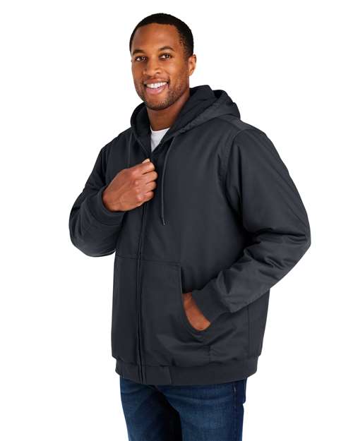 Harriton Tall ClimaBloc® Heavyweight Hooded Full-Zip Jacket M722T