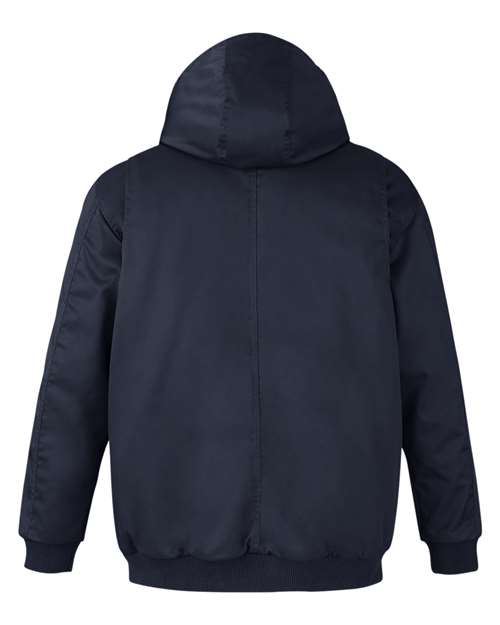 Harriton Tall ClimaBloc® Heavyweight Hooded Full-Zip Jacket M722T