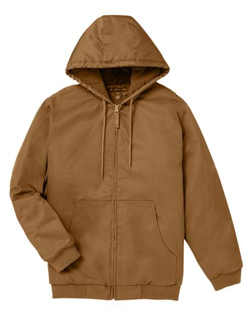 Harriton Tall ClimaBloc® Heavyweight Hooded Full-Zip Jacket M722T