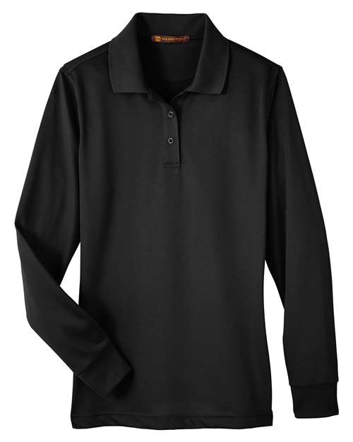 Harriton Women's Advantage Snag Protection Plus IL Long Sleeve Polo M348LW