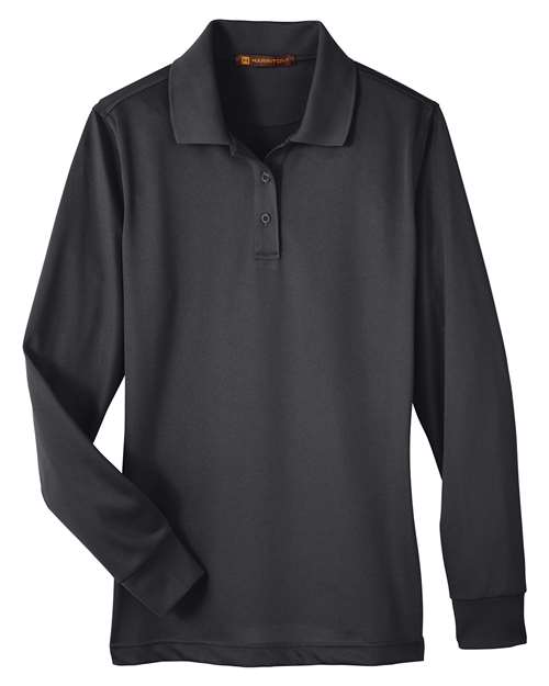 Harriton Women's Advantage Snag Protection Plus IL Long Sleeve Polo M348LW