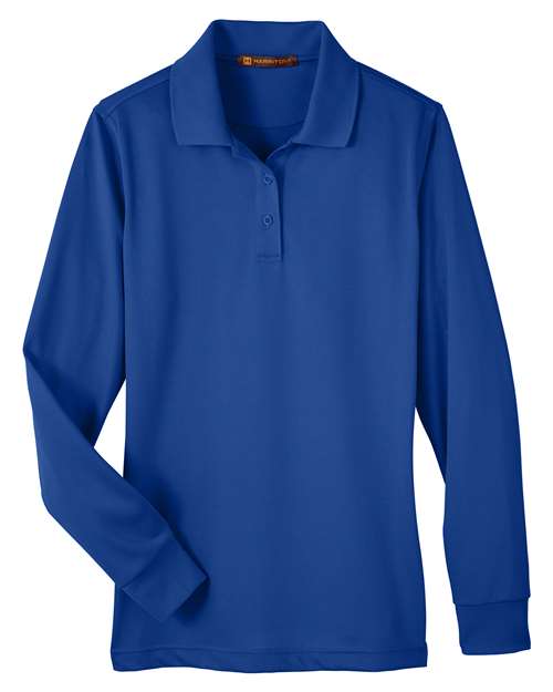 Harriton Women's Advantage Snag Protection Plus IL Long Sleeve Polo M348LW