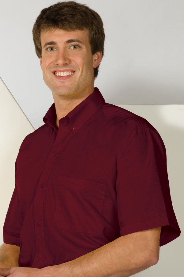 Edwards Lightweight Poplin Short Sleeve Mens Shirt [#1245].  Live Chat for Bulk Discounts