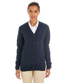 Harriton Women's Pilbloc V-Neck Button Cardigan Sweater M425W