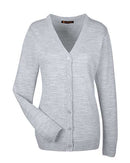 Harriton Women's Pilbloc V-Neck Button Cardigan Sweater M425W