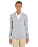 Harriton Women's Pilbloc V-Neck Button Cardigan Sweater M425W