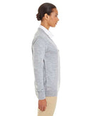 Harriton Women's Pilbloc V-Neck Button Cardigan Sweater M425W