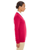 Harriton Women's Pilbloc V-Neck Button Cardigan Sweater M425W