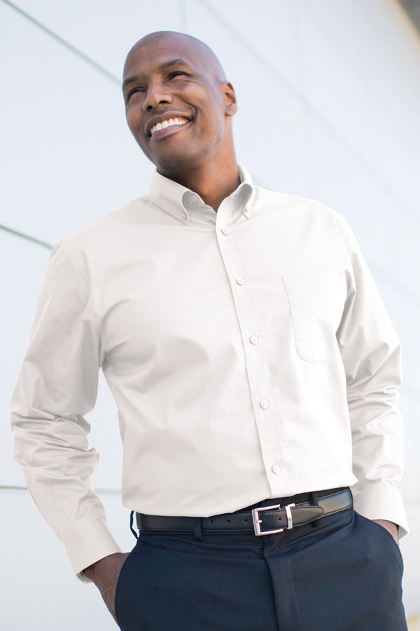 Edwards Comfort Stretch Long Sleeve Mens Shirt [#1246].  Live Chat for Bulk Discounts