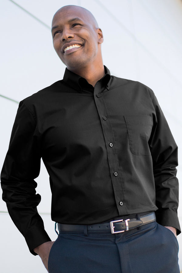 Edwards Comfort Stretch Long Sleeve Mens Shirt [#1246].  Live Chat for Bulk Discounts