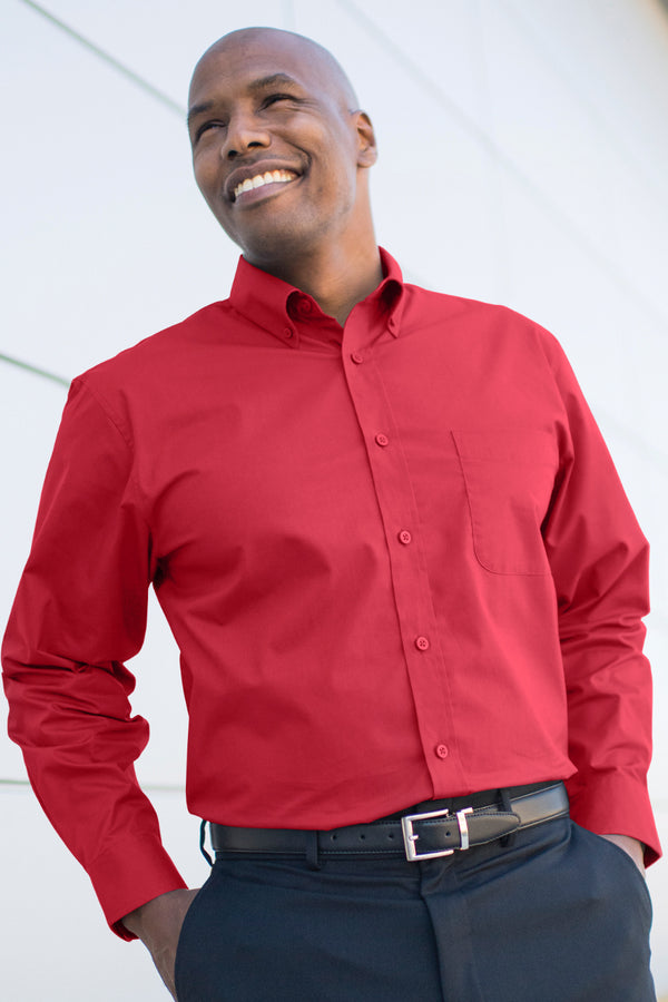 Edwards Comfort Stretch Long Sleeve Mens Shirt [#1246].  Live Chat for Bulk Discounts