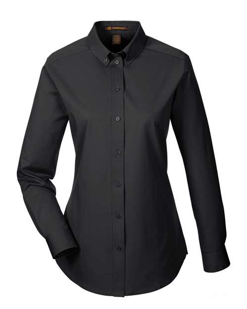 Harriton Women's Foundation Cotton Twill Shirt with Teflon M581W