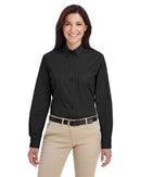 Harriton Women's Foundation Cotton Twill Shirt with Teflon M581W