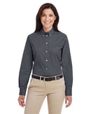 Harriton Women's Foundation Cotton Twill Shirt with Teflon M581W